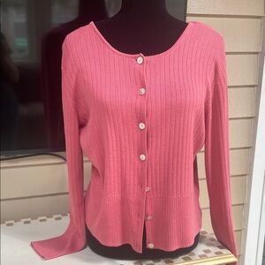 Van Heusen Ribbed Cardigan Sweater